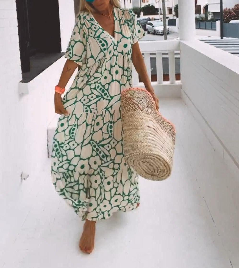 Kylie - Green Maxi Dress