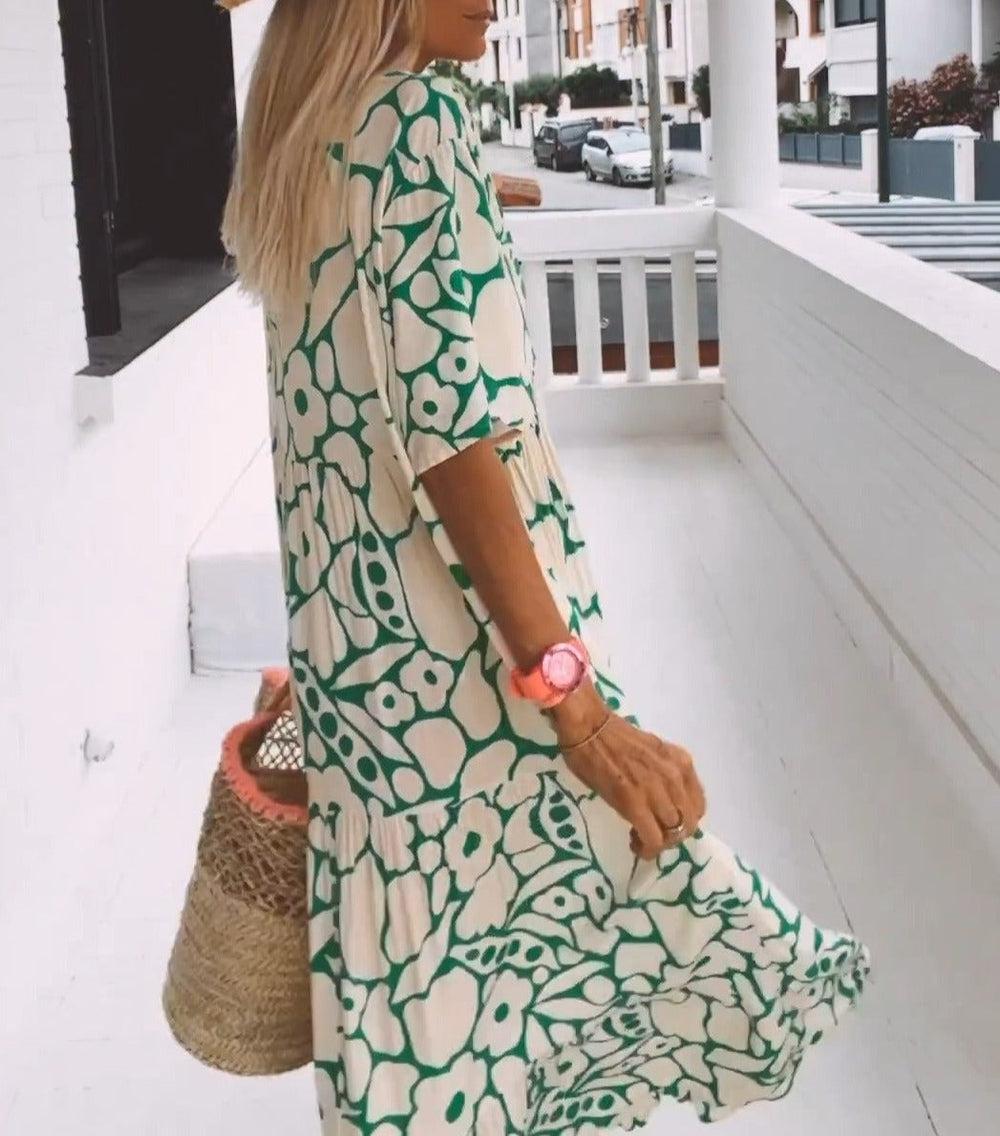 Kylie - Green Maxi Dress