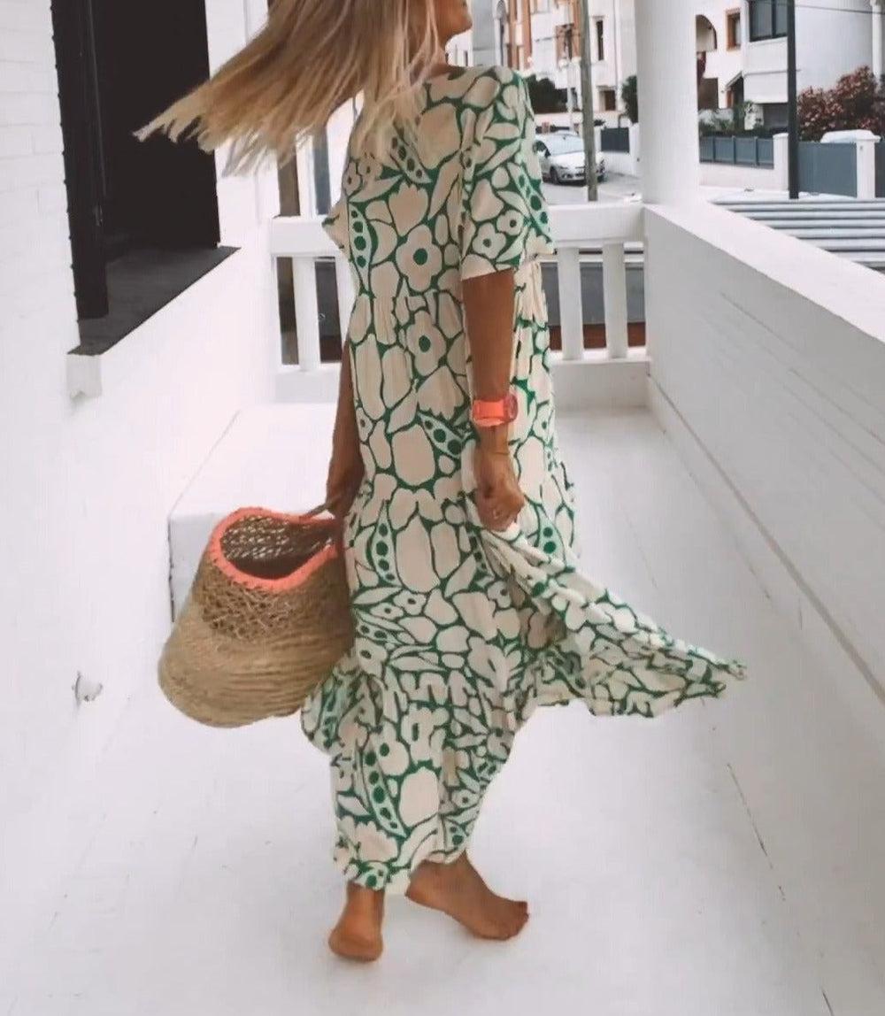 Kylie - Green Maxi Dress