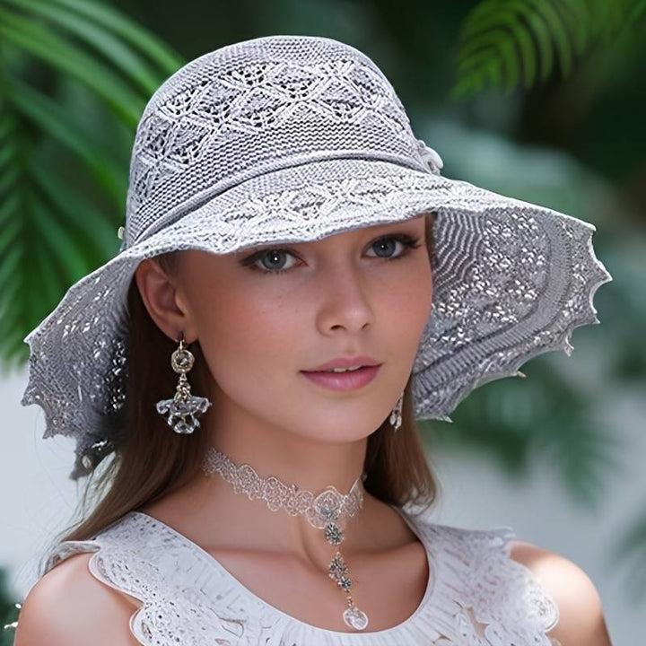 NORA | Elegant wide-brimmed folding sun hat