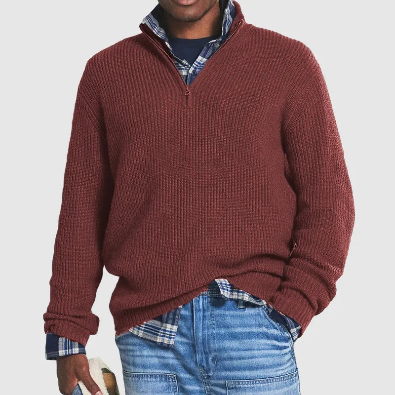 RON Quarter Zip Sweater