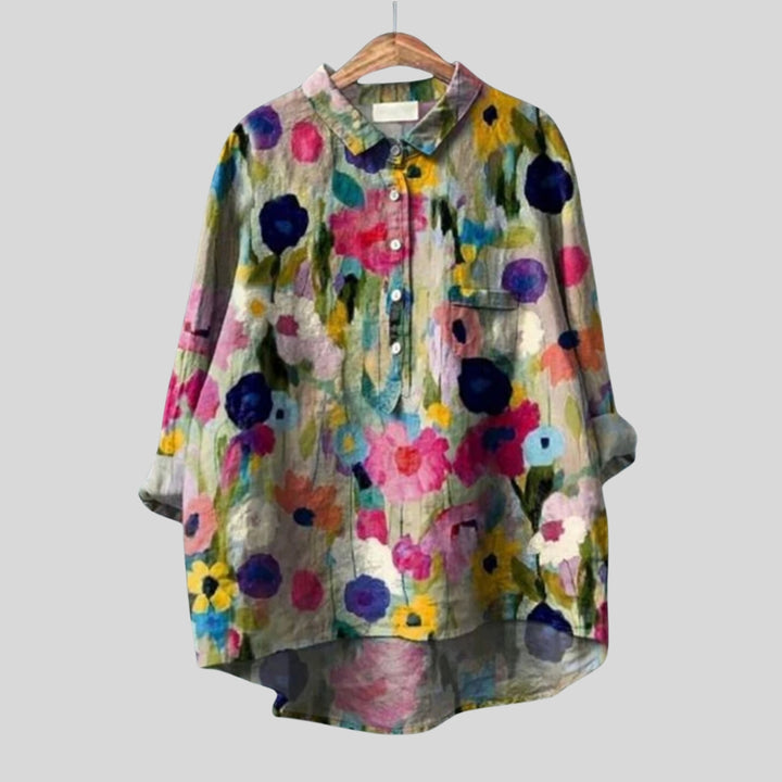 Isabella - Artistic Floral Blouse