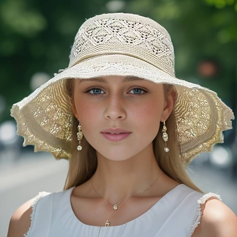 NORA | Elegant wide-brimmed folding sun hat