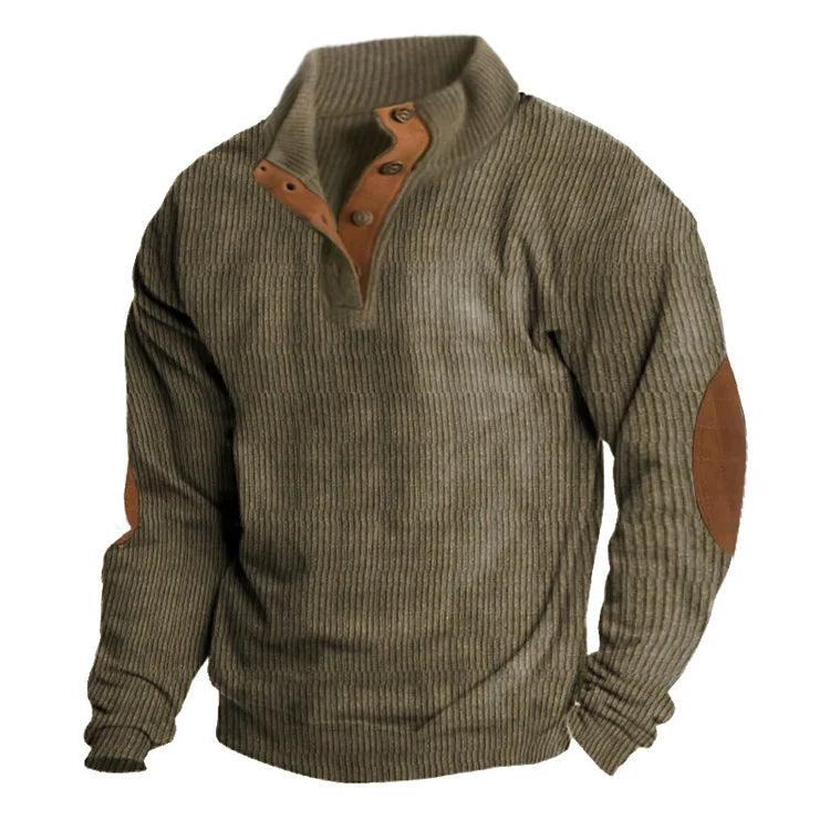 Edward - Comfortable sweatshirt with stand-up collar