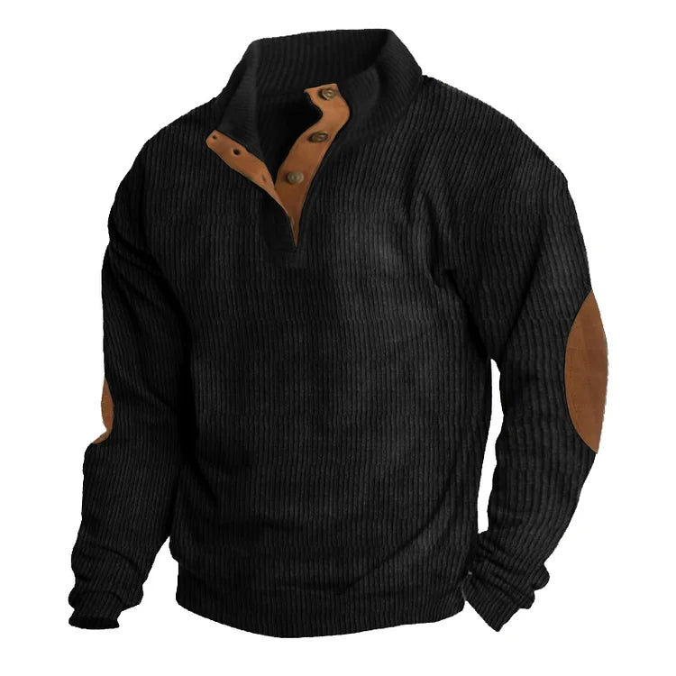 Edward - Comfortable sweatshirt with stand-up collar