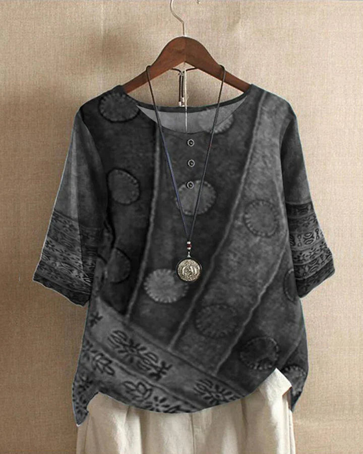 SUMMER - TRENDY SHORT SLEEVE BOHO TOP