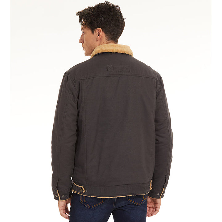 LUKE - Bomber Jacket With Wool Lining