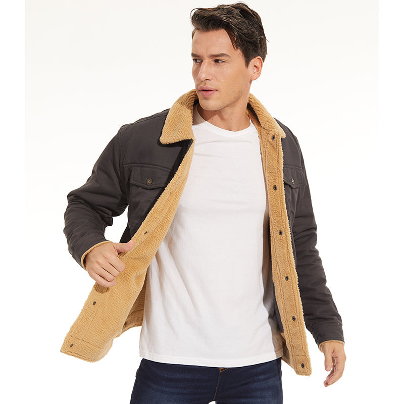 LUKE - Bomber Jacket With Wool Lining