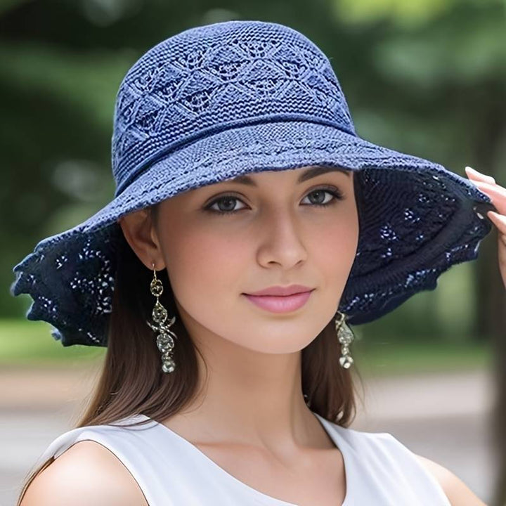 NORA | Elegant wide-brimmed folding sun hat