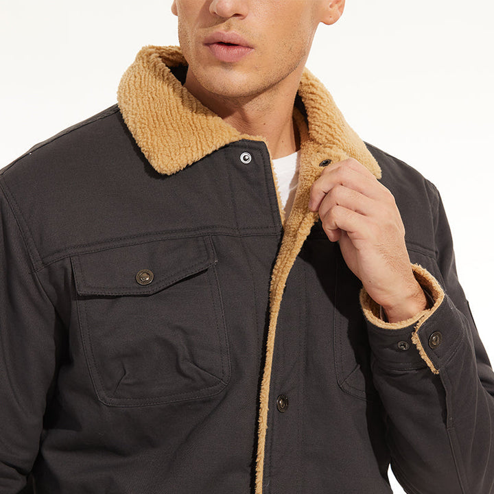 LUKE - Bomber Jacket With Wool Lining