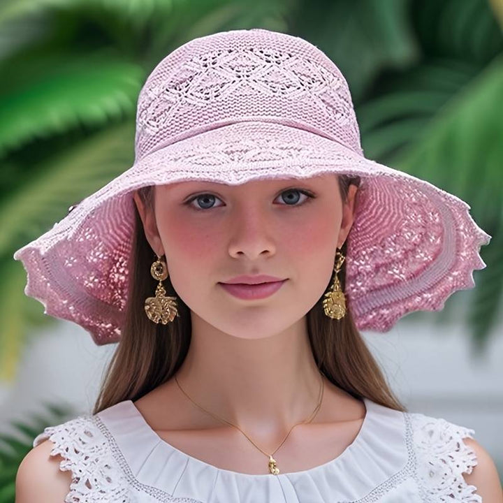 NORA | Elegant wide-brimmed folding sun hat