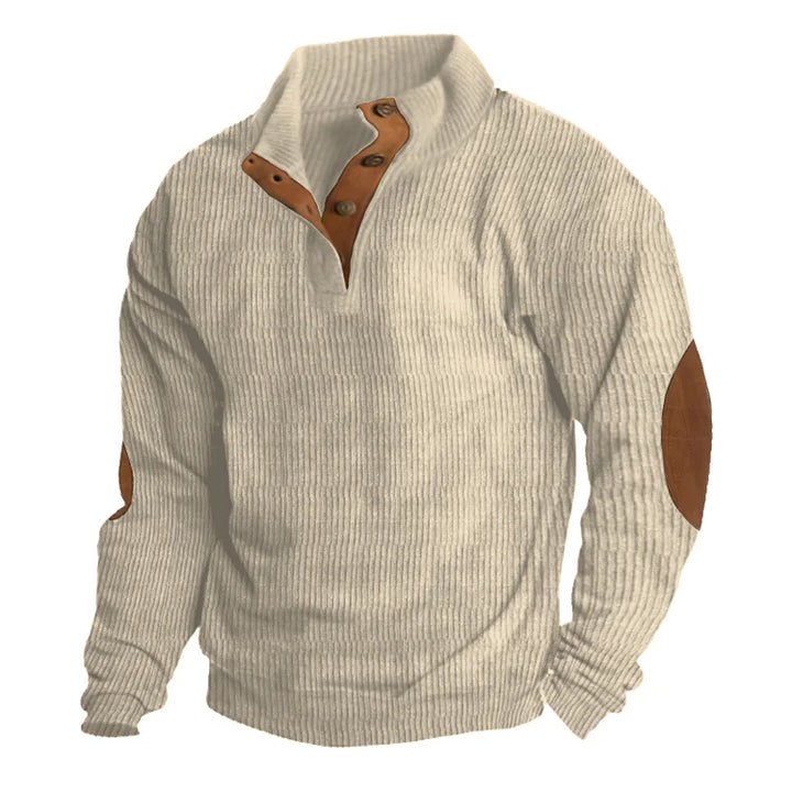 Edward - Comfortable sweatshirt with stand-up collar