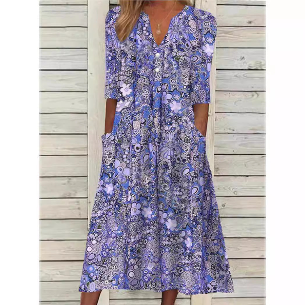 EMELY - Floral Dress