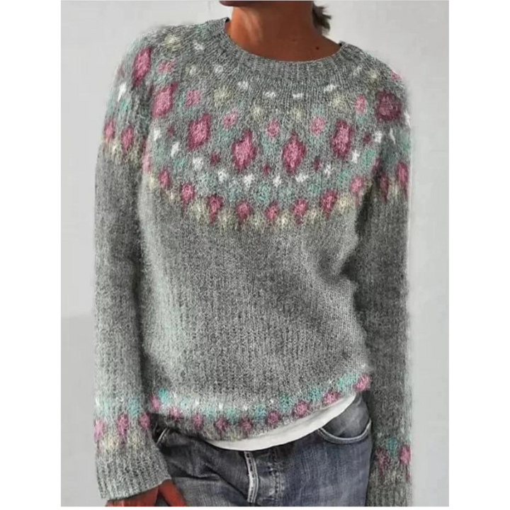 Lola- Chic Sweater with Long Sleeves and Print