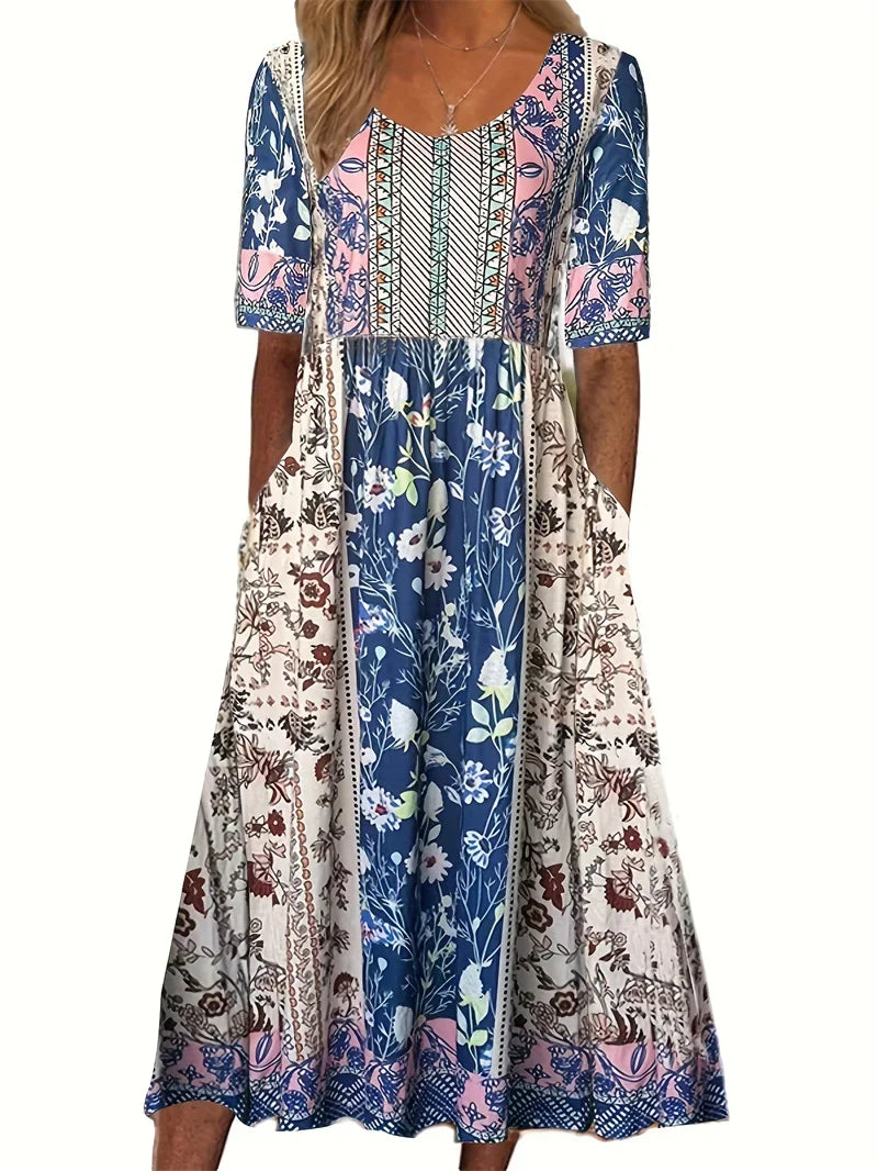 Harper - Bohemian Pleated Dress