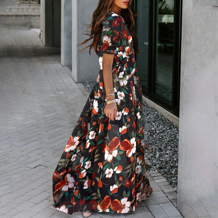 Lily - Floral V-Neck Summer Dress