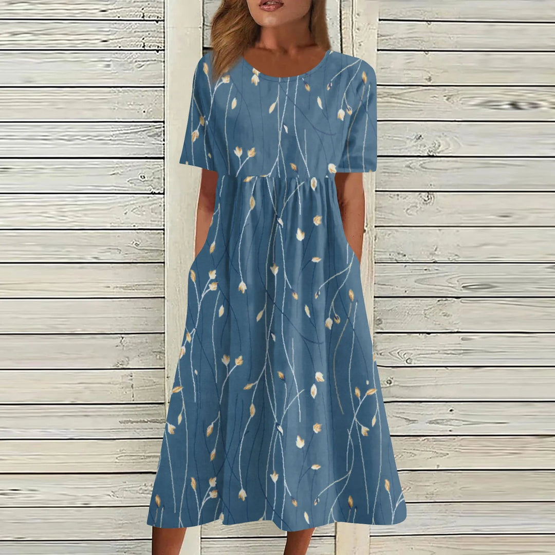 Ava - Floral Summer Midi Dress