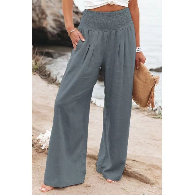 Tamara - Comfortable linen trousers for women - (buy 2, get 1 for free)