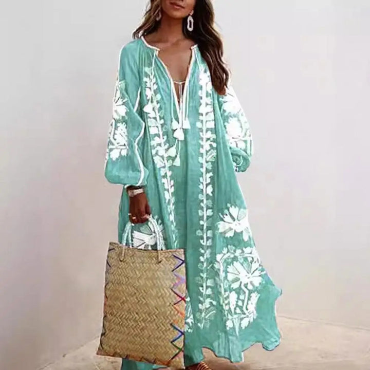 Daisy - Boho Embroidered Maxi Dress