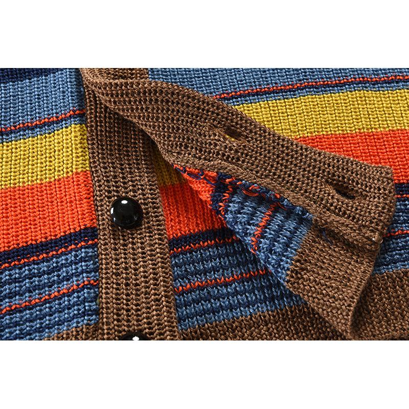 Marc - Men's Colorblock Lapel Sweater