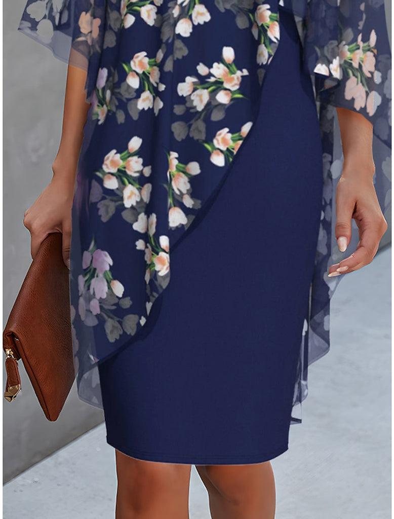 Grace - Floral Dress with Tummy Coverage